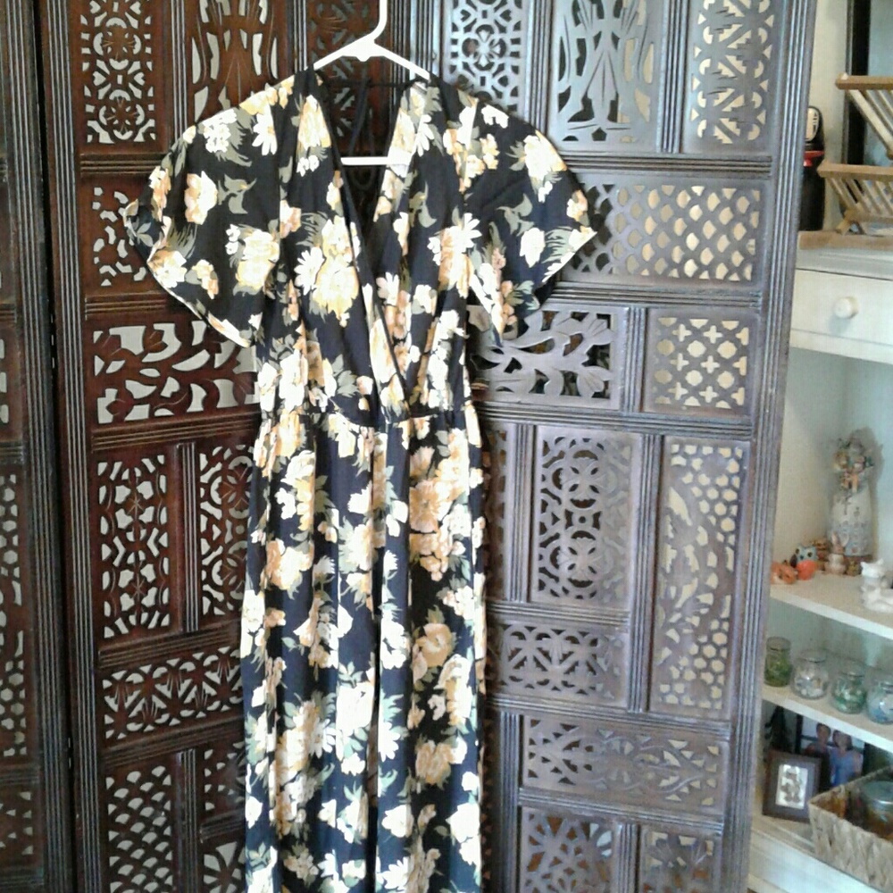 Floral print jumpsuit